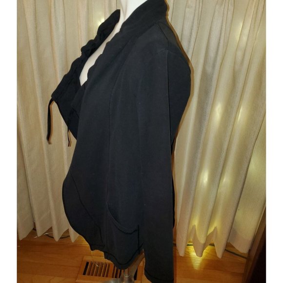 Lucy Ruched Waterfall Jersey Cardigan/Jacket M - Picture 3 of 7